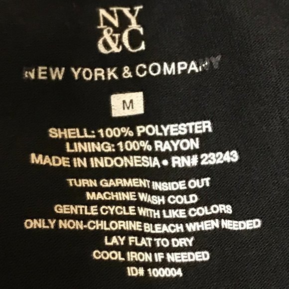 NY&Co Spaghetti Strap Top Black/Light Ivory - Picture 6 of 6